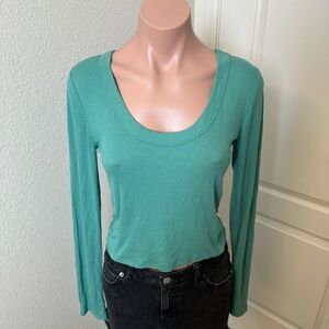 Universal Thread Green Long Sleeve Top Sz M